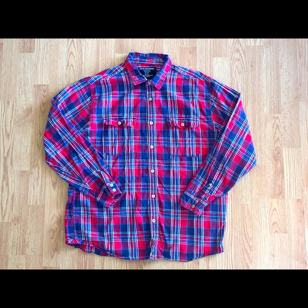 Nautica Flannel Plaid Shirt